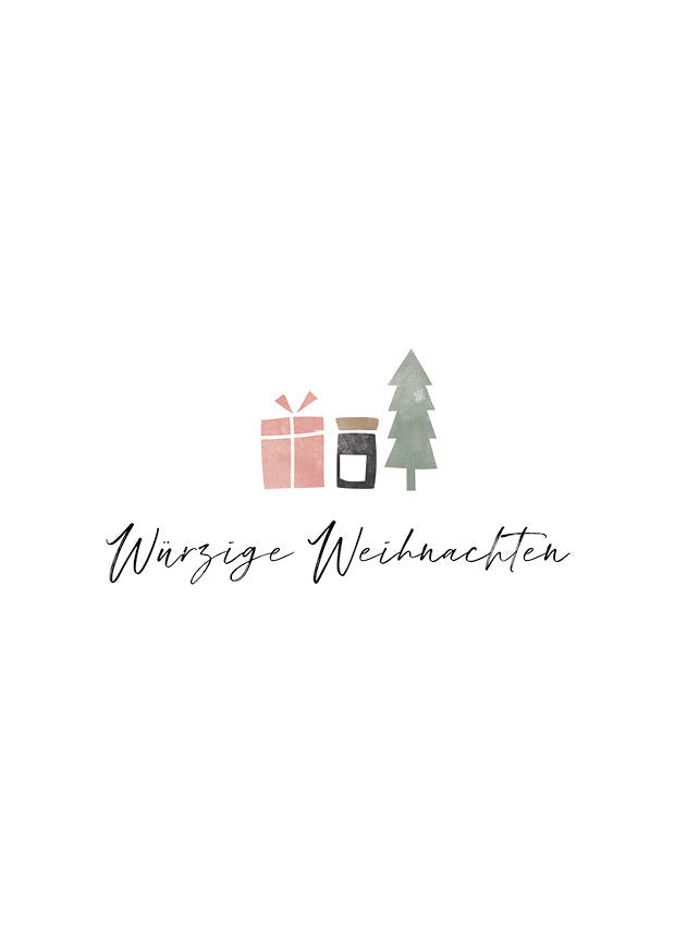 Grußkarte »Würzige Weihnachten«