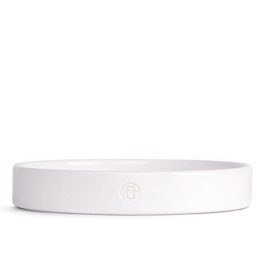 Servierschale groß, weiß glänzend