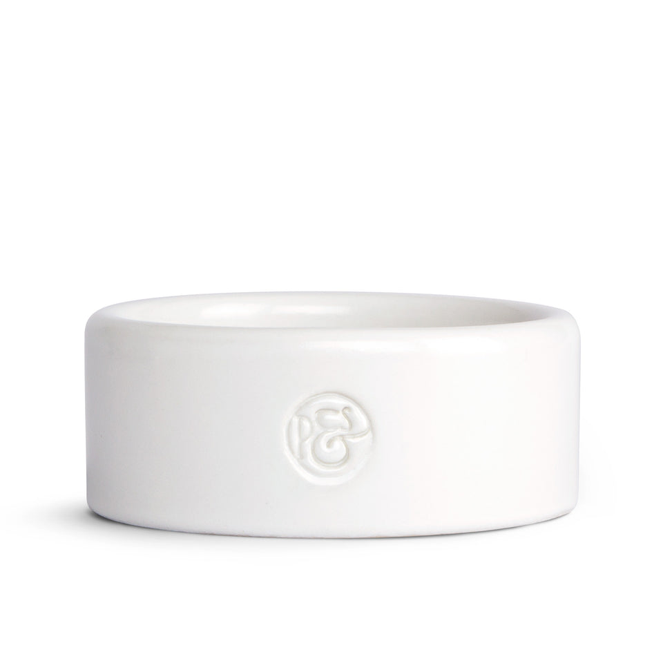 Tischschälchen, weiß glänzend