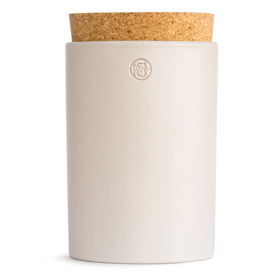 Vorratsdose hoch, warmgrau