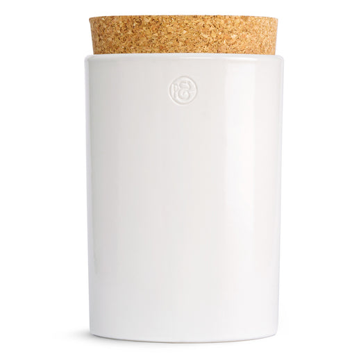 Vorratsdose hoch, weiß glänzend