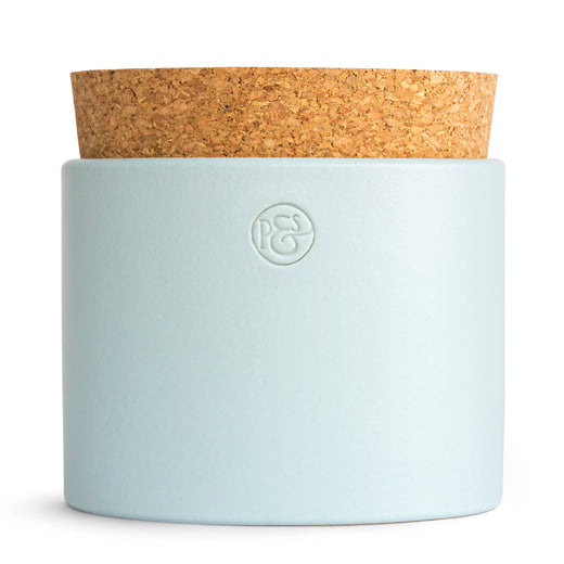 Vorratsdose niedrig, blasstürkis