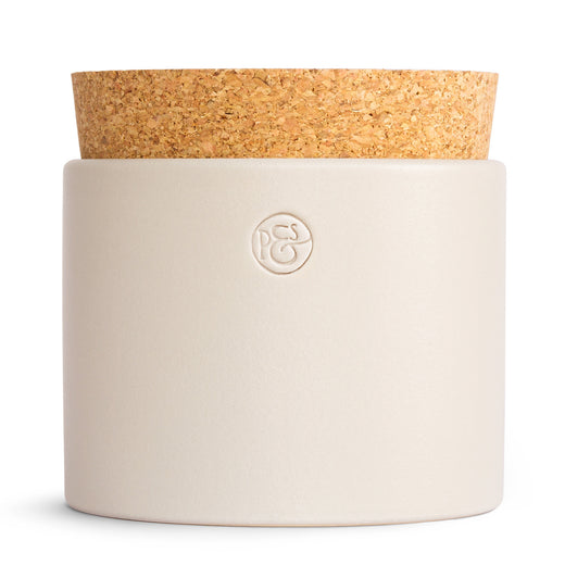 Vorratsdose niedrig, warmgrau