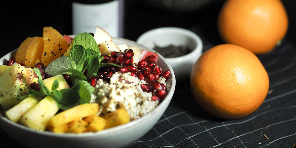 Süße Buddha Bowl mit Zimtblüte