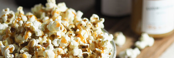 Karamell-Popcorn mit Flor de Sal