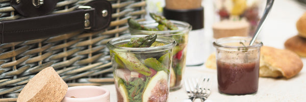 Spargel-Feigen-Salat mit Picknicksalz