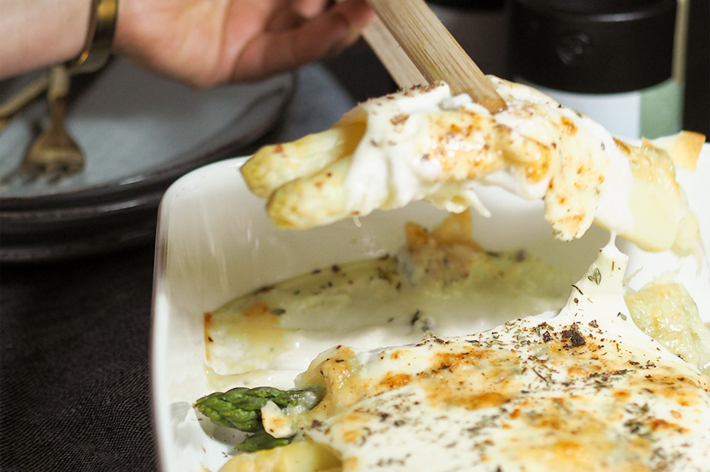Asparagi e cannelloni