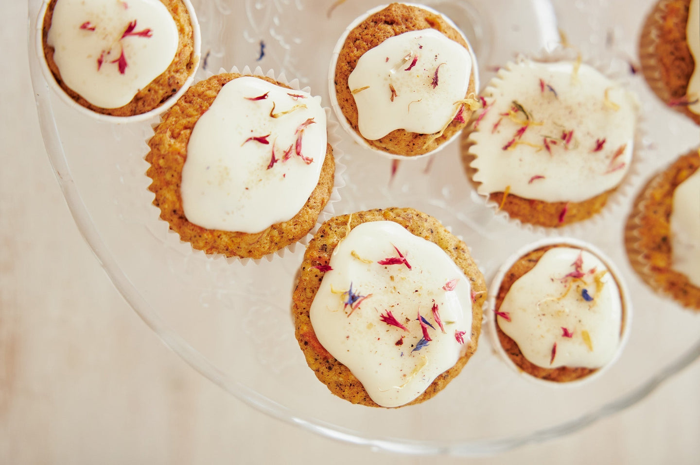Möhrenkuchen-Muffins mit Vanillezucker