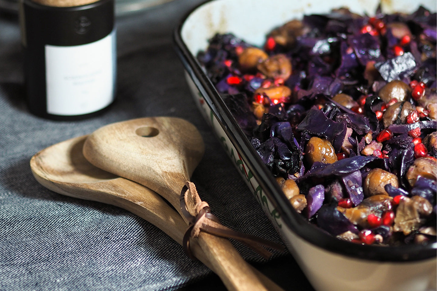 Ofen-Rotkohl mit Schokoladenpfeffer