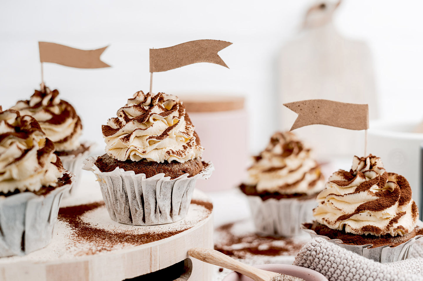 Coffee-Vanilla-Cupcakes mit Vanillezucker