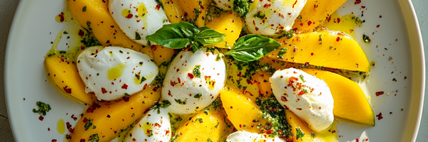 Mango-Mozzarella-Salat mit Limette & Chili
