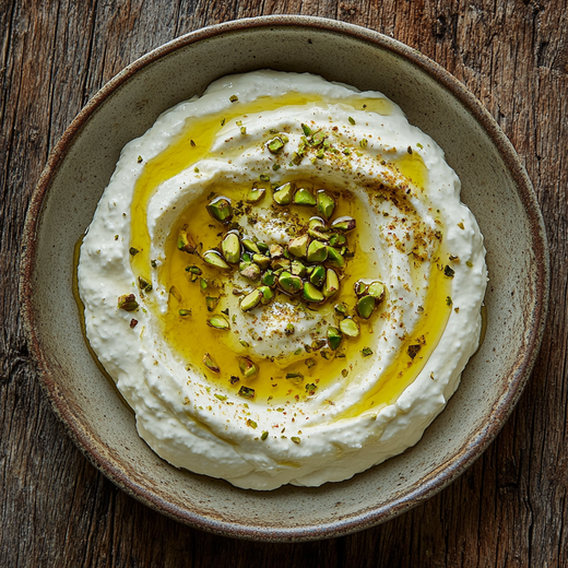 Whipped Feta mit Honig & Pistazien