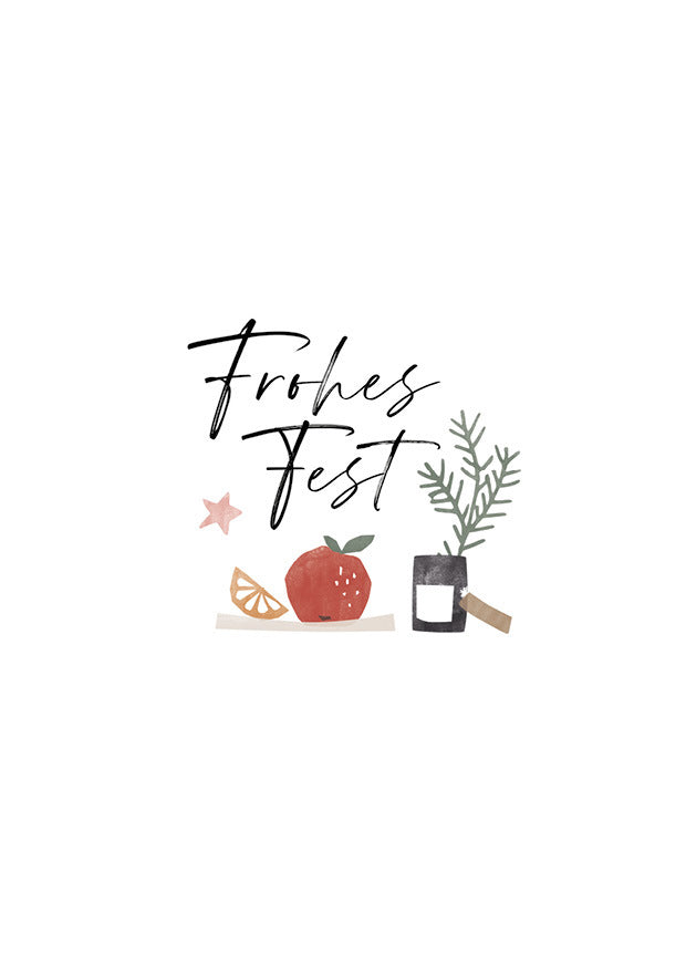 Grußkarte »Frohes Fest«
