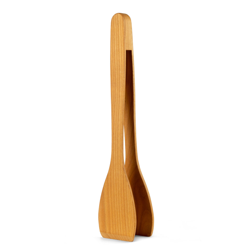 Veggie-Zange aus geöltem Kirschenholz