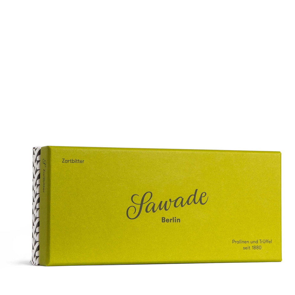 Pralinenschachtel Zartbitterschokolade, vegan
