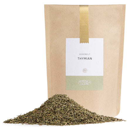 Kraftbeutel mit getrocknetem Thymian von Pfeffersack & Soehne – aromatisches Küchenkraut ohne Zusatzstoffe