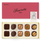 Pralinenschachtel mit Vollmilch- und Zartbitterschokolade Pralinen, alkoholfrei