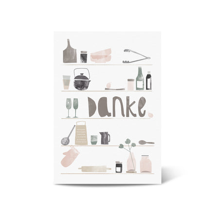 Grußkarte »Danke«