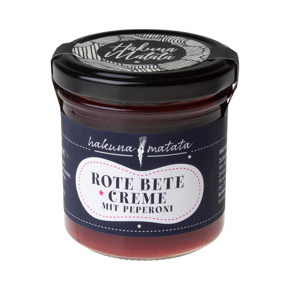 Rote Beete Creme mit Peperoni