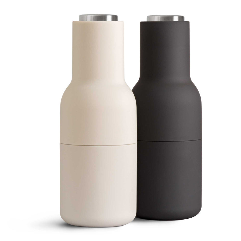 Bottle Grinder 2er Set Ash / Carbon Edelstahl
