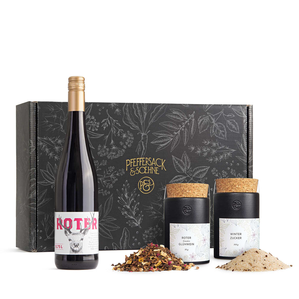 Geschenkset "roter Glühwein selbst gemacht"